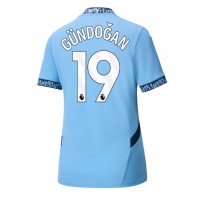 Dres Manchester City Ilkay Gundogan #19 Domáci pre Ženy 2024-25 Krátky Rukáv